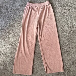 Elegant Blush Wide-Leg Trousers